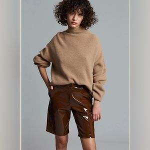 Brand new with tags Frankie Shop patent leather shorts. Waist 25”